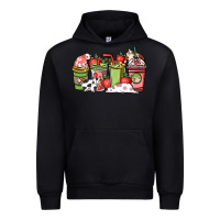 Black Cow and strawberry coffee cups Urban Hoodie - HowdyJamesFarm