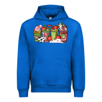 Cobalt Cow and strawberry coffee cups Urban Hoodie - HowdyJamesFarm