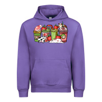 Tulip Cow and strawberry coffee cups Urban Hoodie - HowdyJamesFarm