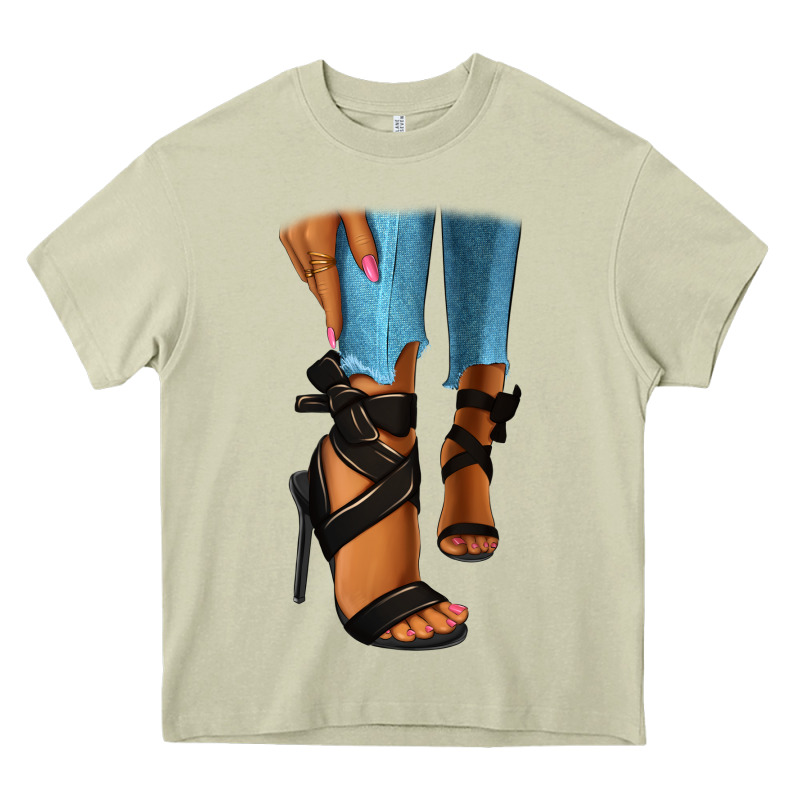 Black Heels Black Fashion Girl Heavy Core Tee by RanaPortraitStore | Teevron