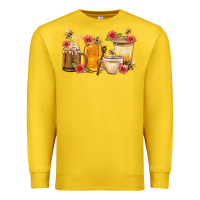 Lemon Honey And Bee With Flower Coffee Cup Premium Sweatshirt - BundleAndBundleShop
