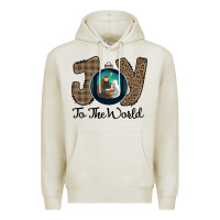 Oatmeal Heather Joy to the World Premium Hoodie - Bettercallsaul
