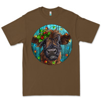 Cacao Calf Christmas Premium Tee - RanaPortraitStore