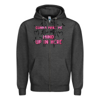 Charcoal Heather y'all gonna make me lose my mind Zipper Hoodie - MaliasSmallBusiness