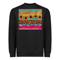 Black leopard sunflower gemstone Heavyweight Sweatshirt - JahusDesignShop