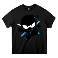Black ninja kid Heavy Core Tee - Unal Design