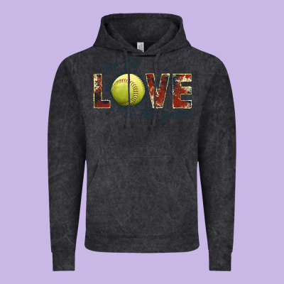 Softball Love Of The Game Vintage Hoodie Designed By Jahusdesignshop