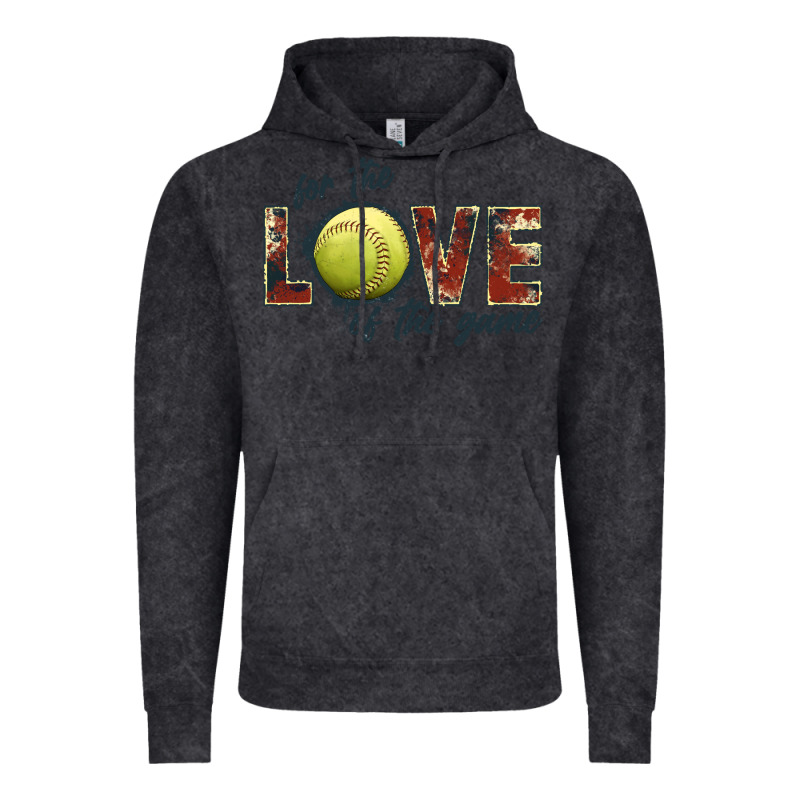 Softball Love Of The Game Vintage Hoodie by JahusDesignShop | Teevron