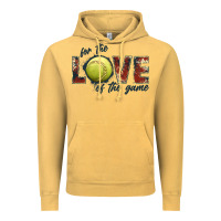 Vintage Mustard softball love of the game Vintage Hoodie - JahusDesignShop