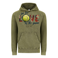 Vintage Olive softball love of the game Vintage Hoodie - JahusDesignShop