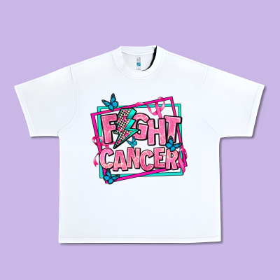 Fight Cancer Urban Heavy Tee Designed By Adodesignshop