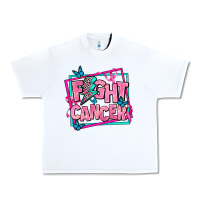 White fight cancer Urban Heavy Tee - AdoDesignShop