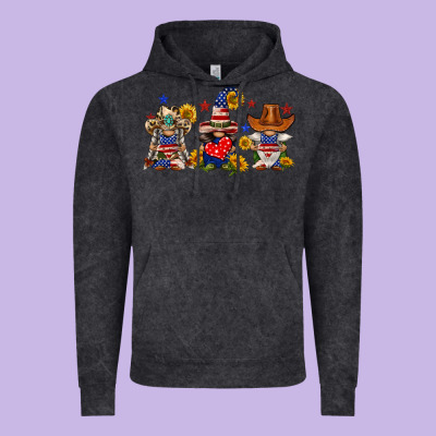 American Gnomes Vintage Hoodie Designed By Fadigitalartstudio