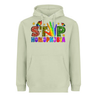 Matcha Western Stop Homophobia Heavyweight Hoodie - BundleAndBundleShop