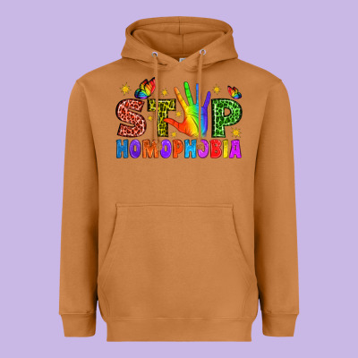 Western Stop Homophobia Heavyweight Hoodie Designed By Bundleandbundleshop