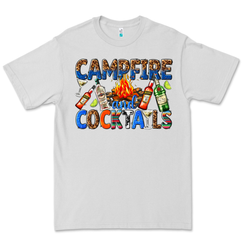 Campfire And Cocktails Premium Tee by texasbilliewilder | Teevron