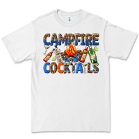 White campfire and cocktails Premium Tee - texasbilliewilder