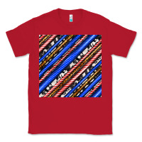 Red western america seamless pattern Classic Tee - BundleAndBundleShop