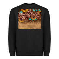 Black leopard glitter sunflower gemstone Heavyweight Sweatshirt - JahusDesignShop