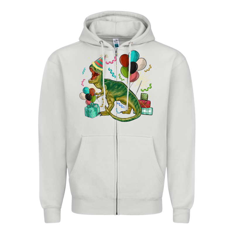 Party T Rex Zipper Hoodie by MaliasSmallBusiness | Teevron
