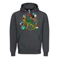 Smoke party t rex Zipper Hoodie - MaliasSmallBusiness