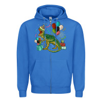 True Royal party t rex Zipper Hoodie - MaliasSmallBusiness