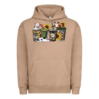 Pigment Burro Cowhide coffee cups Urban Hoodie - HowdyJamesFarm