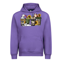 Tulip Cowhide coffee cups Urban Hoodie - HowdyJamesFarm