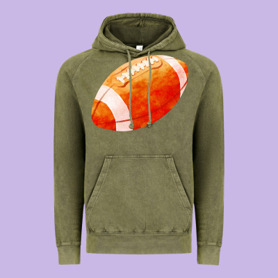 American Football  Pigskin  Gridiron Football Vintage Hoodie Designed By Fadigitalartstudio
