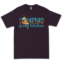Plum camping is my kitchen with wine Premium Tee - texasbilliewilder