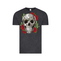 Vintage Black skull cactus Vintage Tee - JahusDesignShop