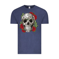 Vintage Denim skull cactus Vintage Tee - JahusDesignShop