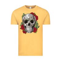 Vintage Mustard skull cactus Vintage Tee - JahusDesignShop