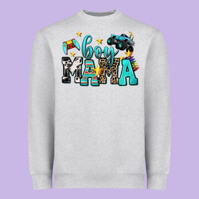 Boy Mama Heavyweight Sweatshirt Designed By Adodesignshop