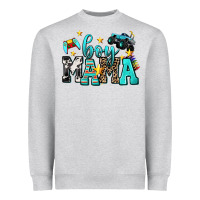 Heather Grey boy mama Heavyweight Sweatshirt - AdoDesignShop