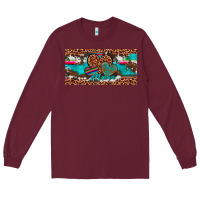 Burgundy hearts mama license plate Long Sleeve Tee - Artiststas