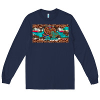 Navy hearts mama license plate Long Sleeve Tee - Artiststas