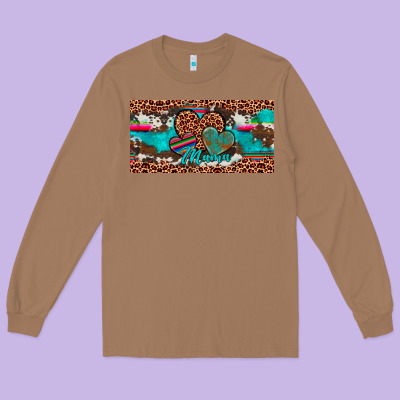 Hearts Mama License Plate Long Sleeve Tee Designed By Artiststas