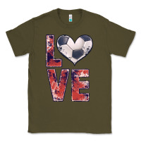 Army Green soccer love Classic Tee - JahusDesignShop
