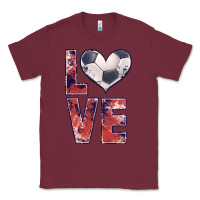 Burgundy soccer love Classic Tee - JahusDesignShop