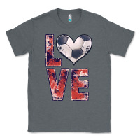 Charcoal Heather soccer love Classic Tee - JahusDesignShop