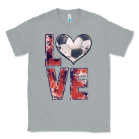 Heather Grey soccer love Classic Tee - JahusDesignShop
