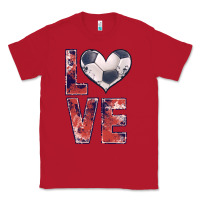 Red soccer love Classic Tee - JahusDesignShop