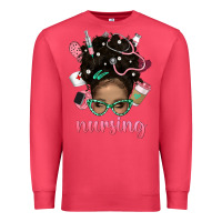 Cardinal Afro Messy Bun Nursing Bbs Premium Sweatshirt - BundleAndBundleShop