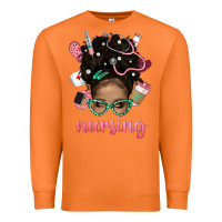 Carrot Afro Messy Bun Nursing Bbs Premium Sweatshirt - BundleAndBundleShop