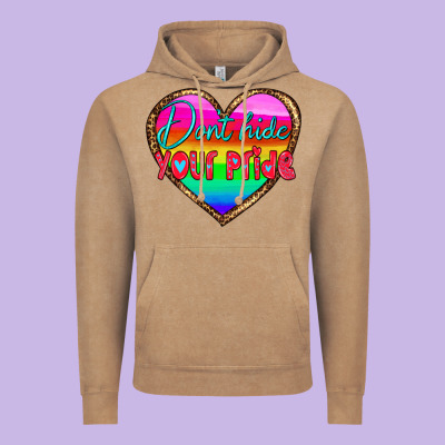 Dont Hide Your Pride Vintage Hoodie Designed By Hra Design Shop