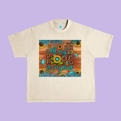 All My Hope Is In Jesus Urban Heavy Tee Designed By Jahusdesignshop