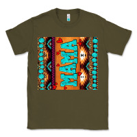 Army Green aztec leopard glitter Classic Tee - AdoDesignShop
