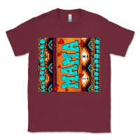 Burgundy aztec leopard glitter Classic Tee - AdoDesignShop