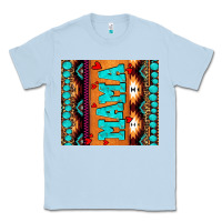 Dusty Blue aztec leopard glitter Classic Tee - AdoDesignShop